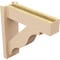 Ekena Millwork 5 1/2-in W x 18-in D x 18-in H Funston Block Rough Cedar Woodgrain TimberThane Outlooker, Primed Tan OUTUR055X18X18FST44RCPR - alternate 5